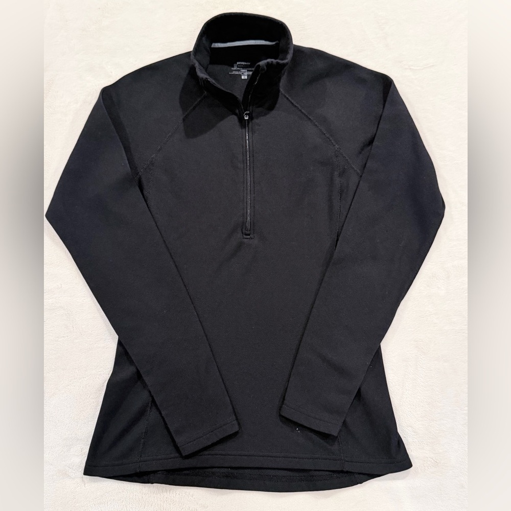 Patagonia Black Capilene Midweight 1/4 Zip Pullover Size Small